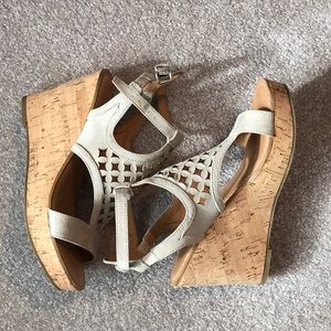 Franco Sarto cork wedges